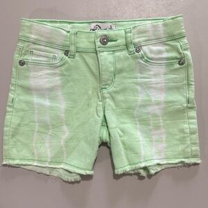 Girl's Jordache Green Tie-Dye Women Shorts